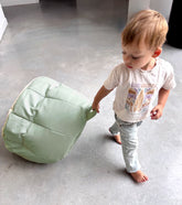 Fauteuil + repose pied enfant – Design ergonomique et pratique - gris